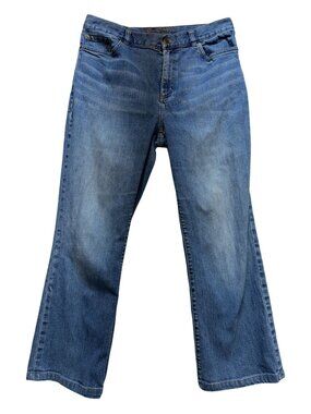 Lauren Jeans Co. Ralph Lauren Womens Bootcut Jeans Size 10 Blue Denim Mid Rise